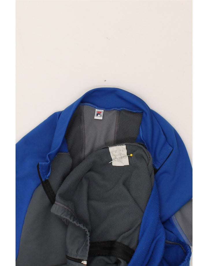 FILA Womens Tracksuit Top Jacket UK 10 Small Grey Colourblock Polyester Vintage Fila and Second-Hand Fila from Messina Hembry 