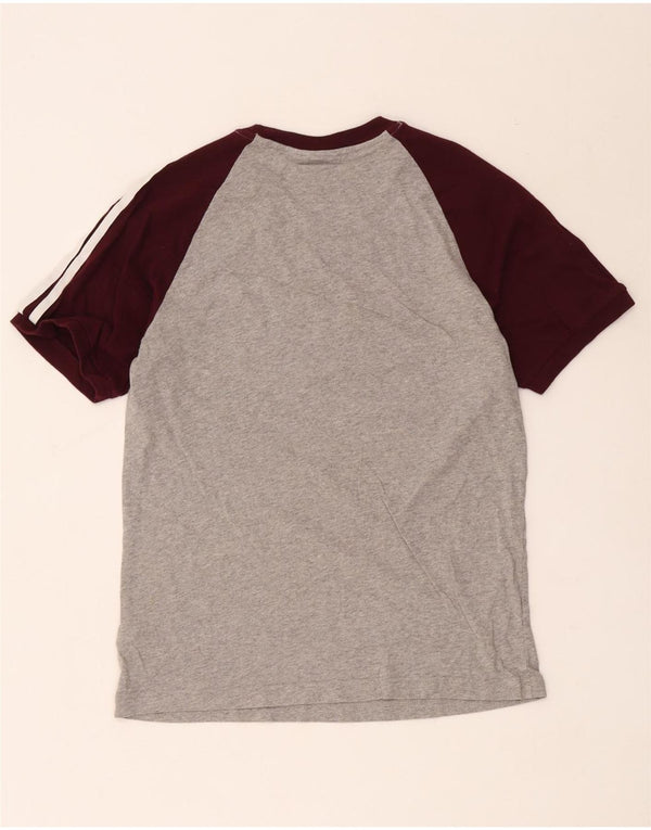 Męska koszulka Adidas Top Medium Grey Colorblock Cotton
