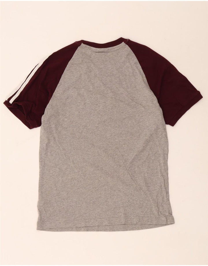 Męska koszulka Adidas Top Medium Grey Colorblock Cotton