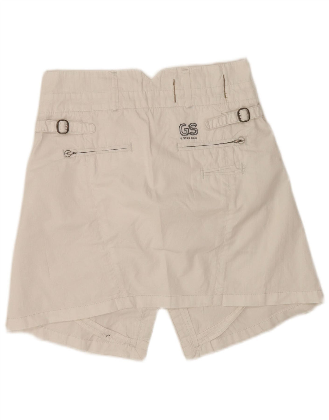 Damska mini spódniczka dżinsowa G-Star W27 Średnia biała bawełna