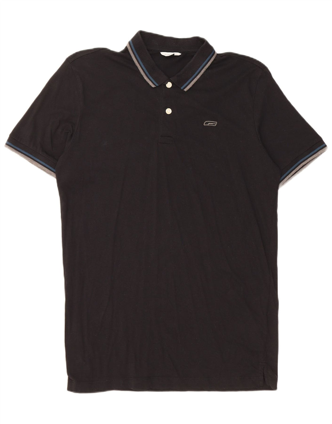 Męska koszulka polo JACK & JONES, duża, czarna, bawełniana