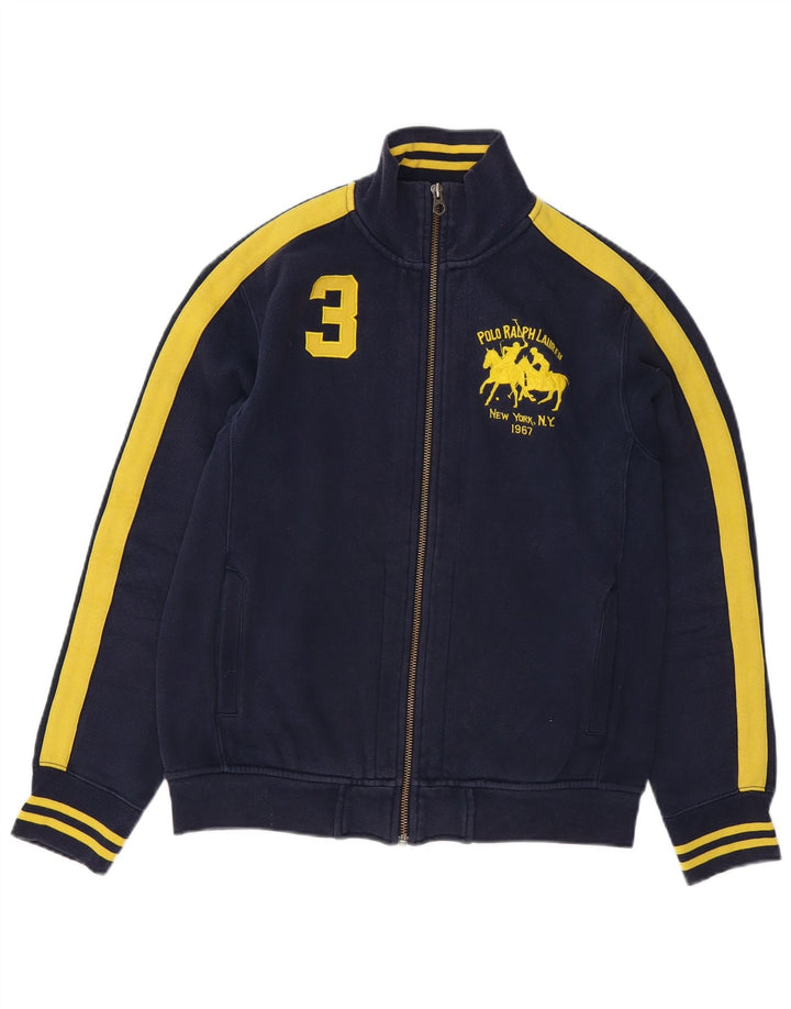 Męska kurtka dresowa Polo Ralph Lauren, średnia granatowa, blok kolorów
