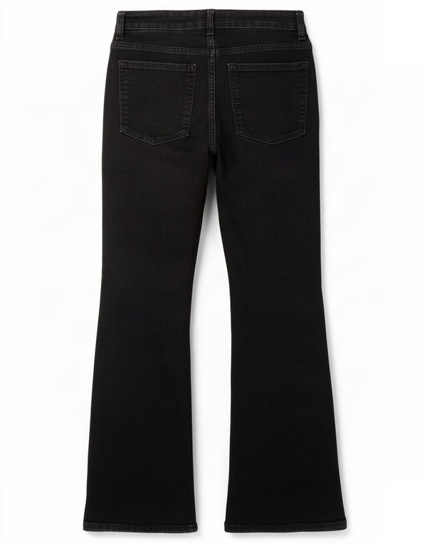 Marks & Spencer Womens Eva Bootcut Jeans UK 10 Small W27 L27 Black