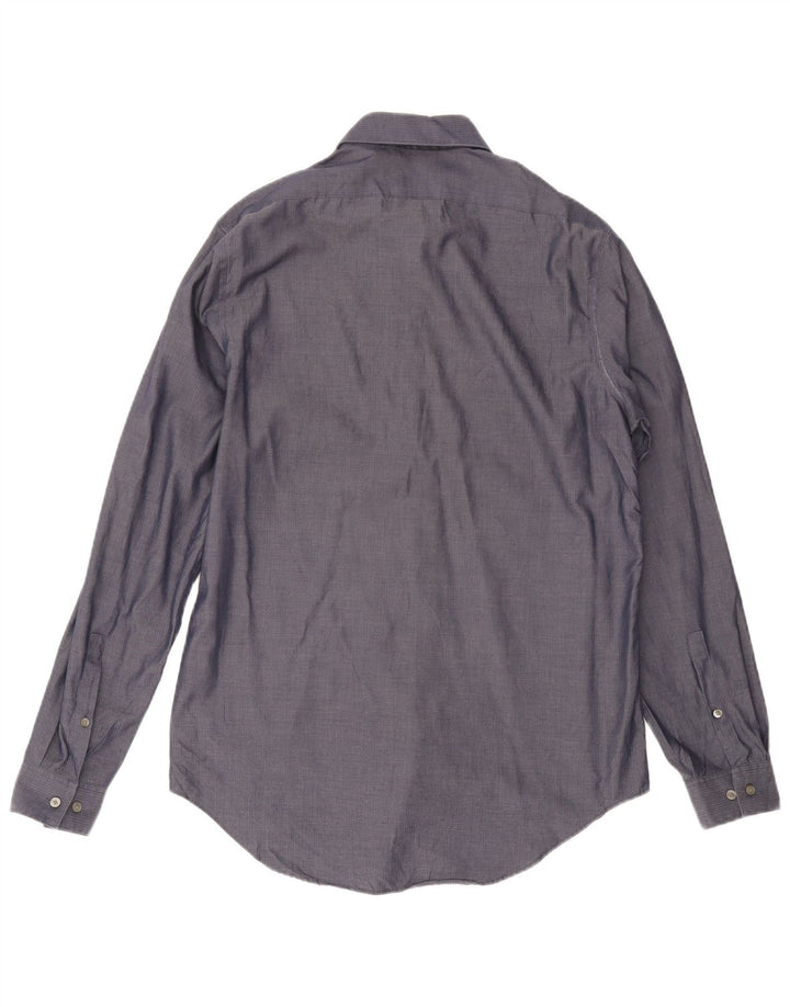 Koszula męska Calvin Klein Jeans, rozmiar 15 1/2, średni granat, jodełka