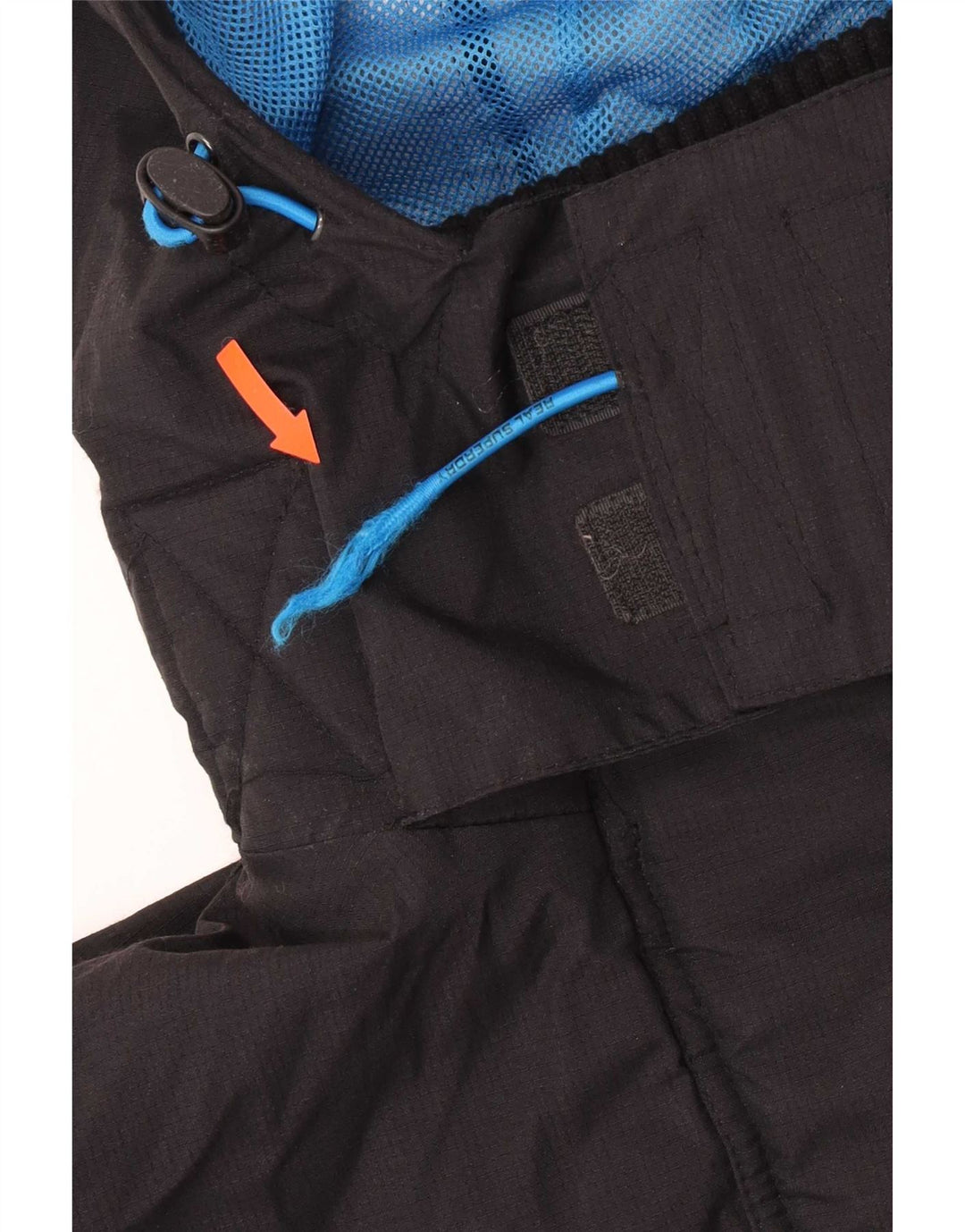Męska wiatrówka Superdry z kapturem i kapturem UK 40, duża, czarna, z blokami kolorów