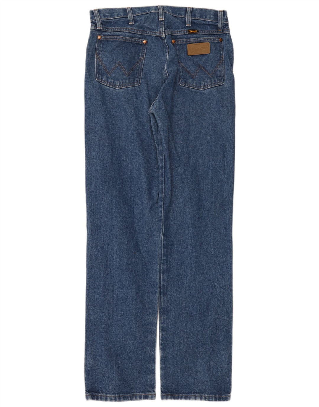 Wrangler Męskie proste dżinsy W32 L34 Niebieskie bawełniane