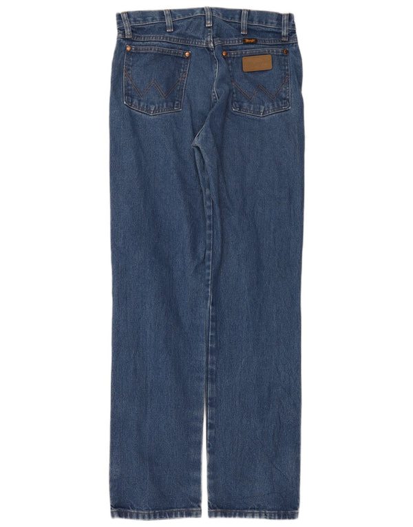 Wrangler Męskie proste dżinsy W32 L34 Niebieskie bawełniane