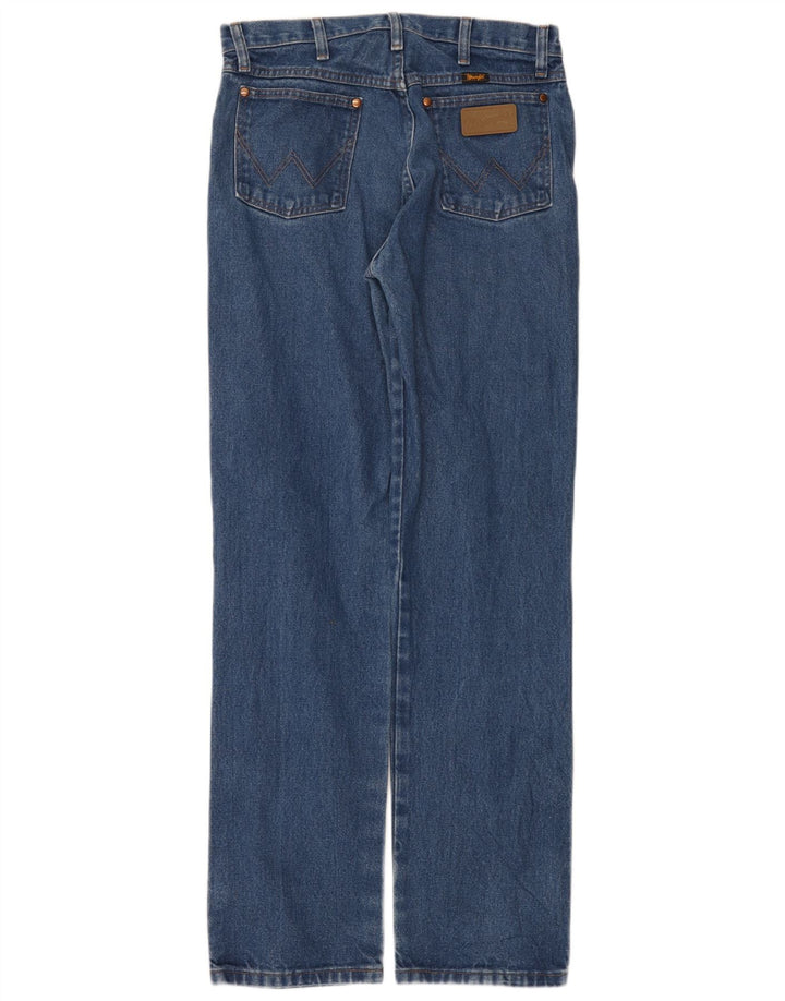 Wrangler Męskie proste dżinsy W32 L34 Niebieskie bawełniane