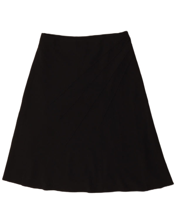 Marks & Spencer Damska spódnica w kształcie litery A UK 18 XL W36 Czarny poliester