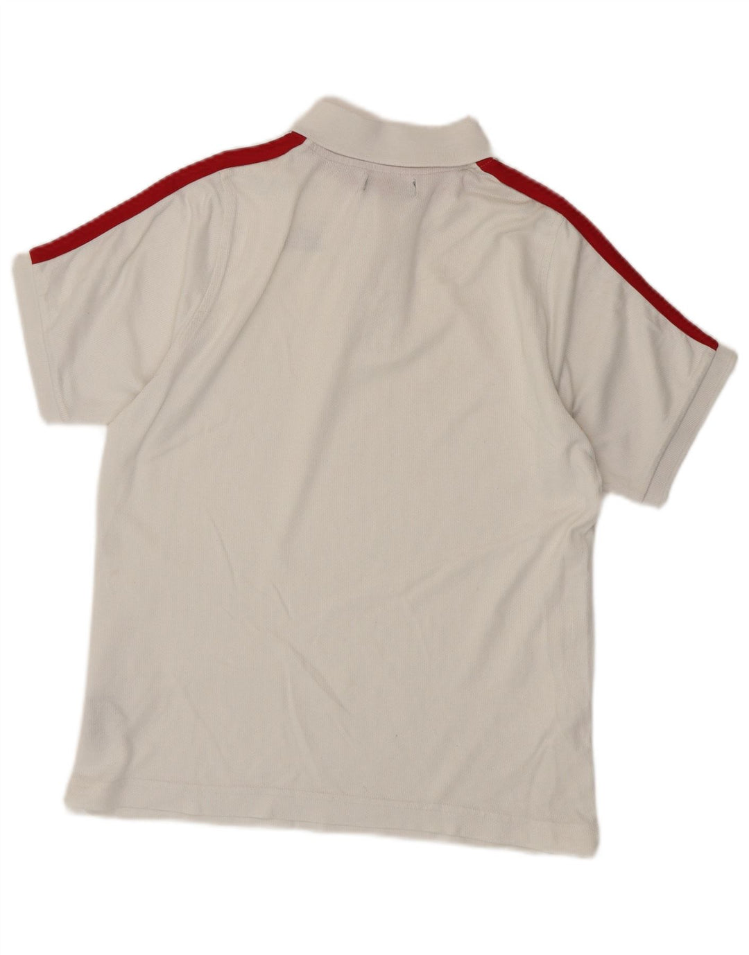 Męska koszulka polo Kappa, mała, biała, bawełniana w bloki kolorów