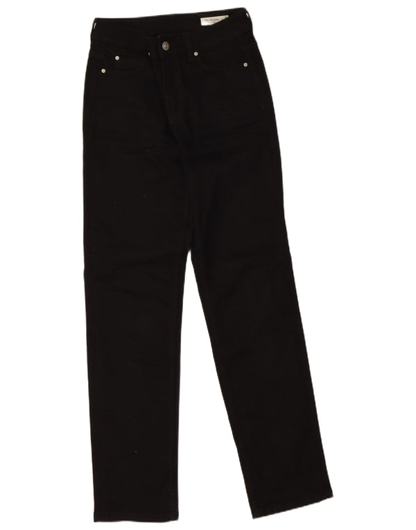 Marks & Spencer Damskie The Sienna Straight Jeans UK 10 Small W28 L30 Czarny