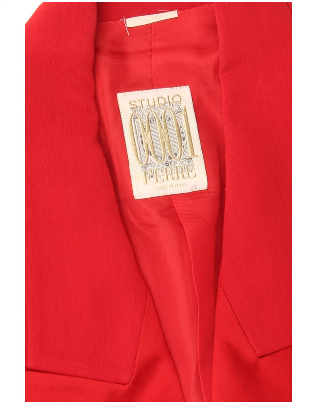 Damska marynarka Ferre Crop Double Breasted Jacket UK 14, średnia czerwień
