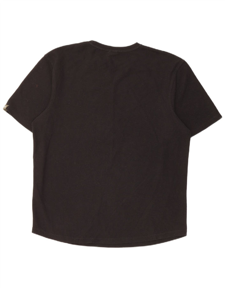 Męski T-shirt Zara, duży, czarny, poliester