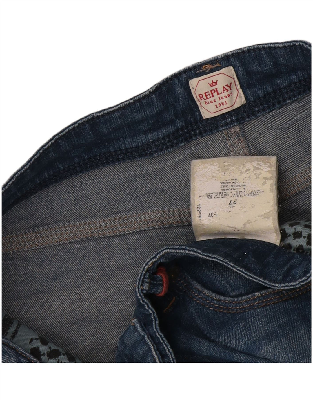 Damskie spodenki jeansowe Replay W27 Small Blue