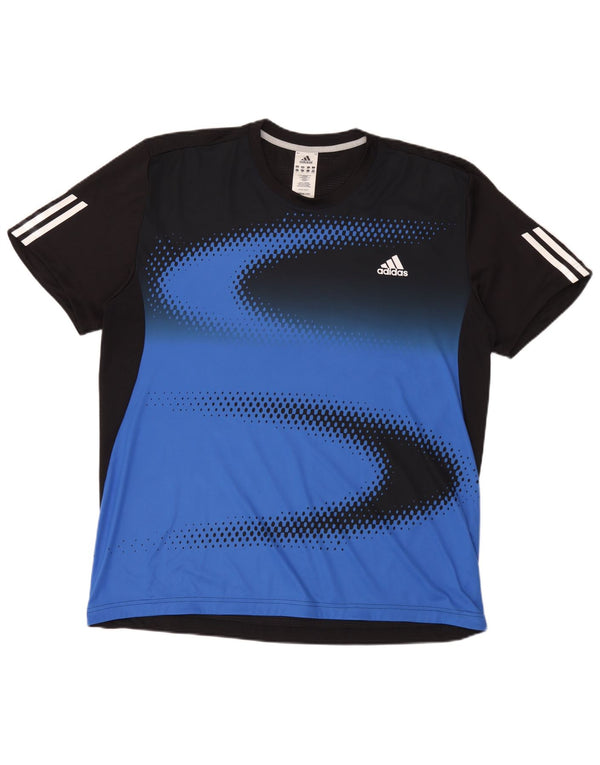 Adidas Męska koszulka Clima 365 Top 2XL Czarny poliester z blokami kolorów