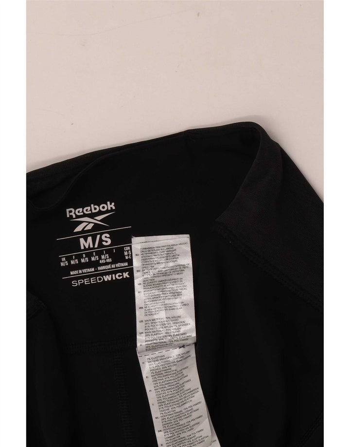 Damskie legginsy z wysokim stanem Reebok, małe, czarne, nylonowe
