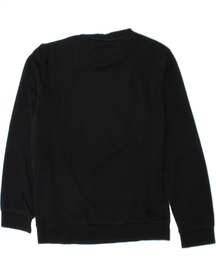 CHAMPION Boys Graphic Sweatshirt Jumper 11-12 Years Medium  Black Cotton Vintage Champion and Second-Hand Champion from Messina Hembry 