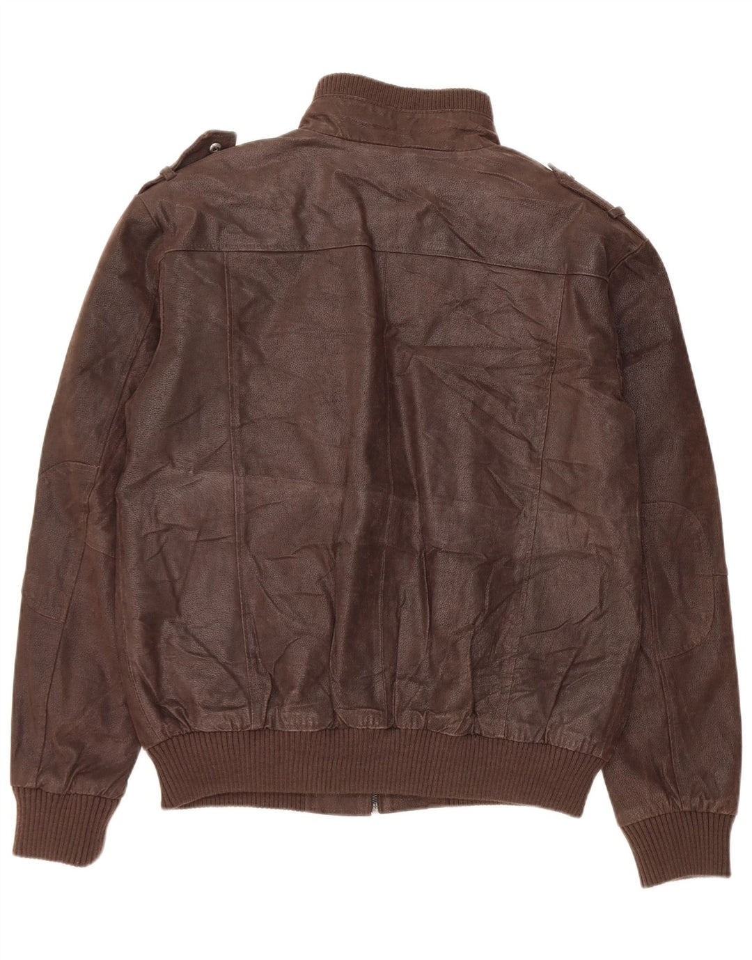 Bata and More Męska skórzana kurtka wojskowa IT 54 2XL brązowa