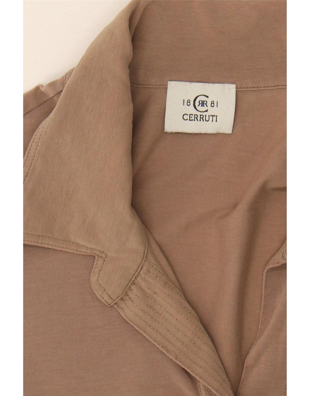 CERRUTI 1881 Womens Polo Shirt UK 12 Medium Brown Vintage Cerruti 1881 and Second-Hand Cerruti 1881 from Messina Hembry 