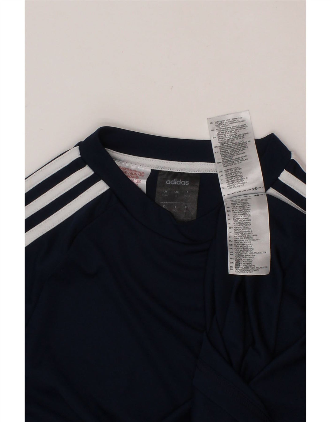 Chłopięcy T-shirt ADIDAS Climalite 9-10 lat, granatowy, poliester