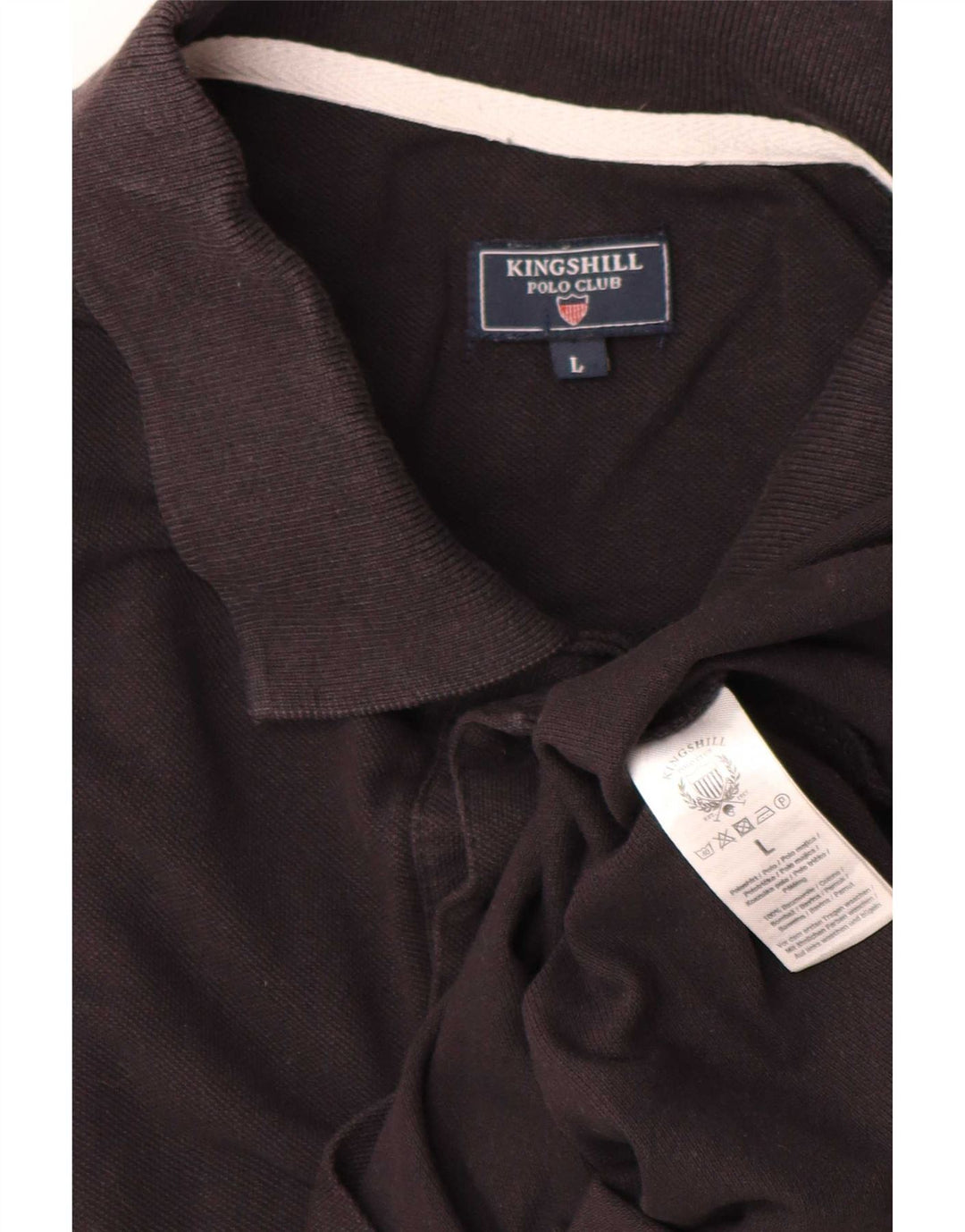 Męska koszulka polo z grafiką w stylu vintage, duża, czarna, bawełniana