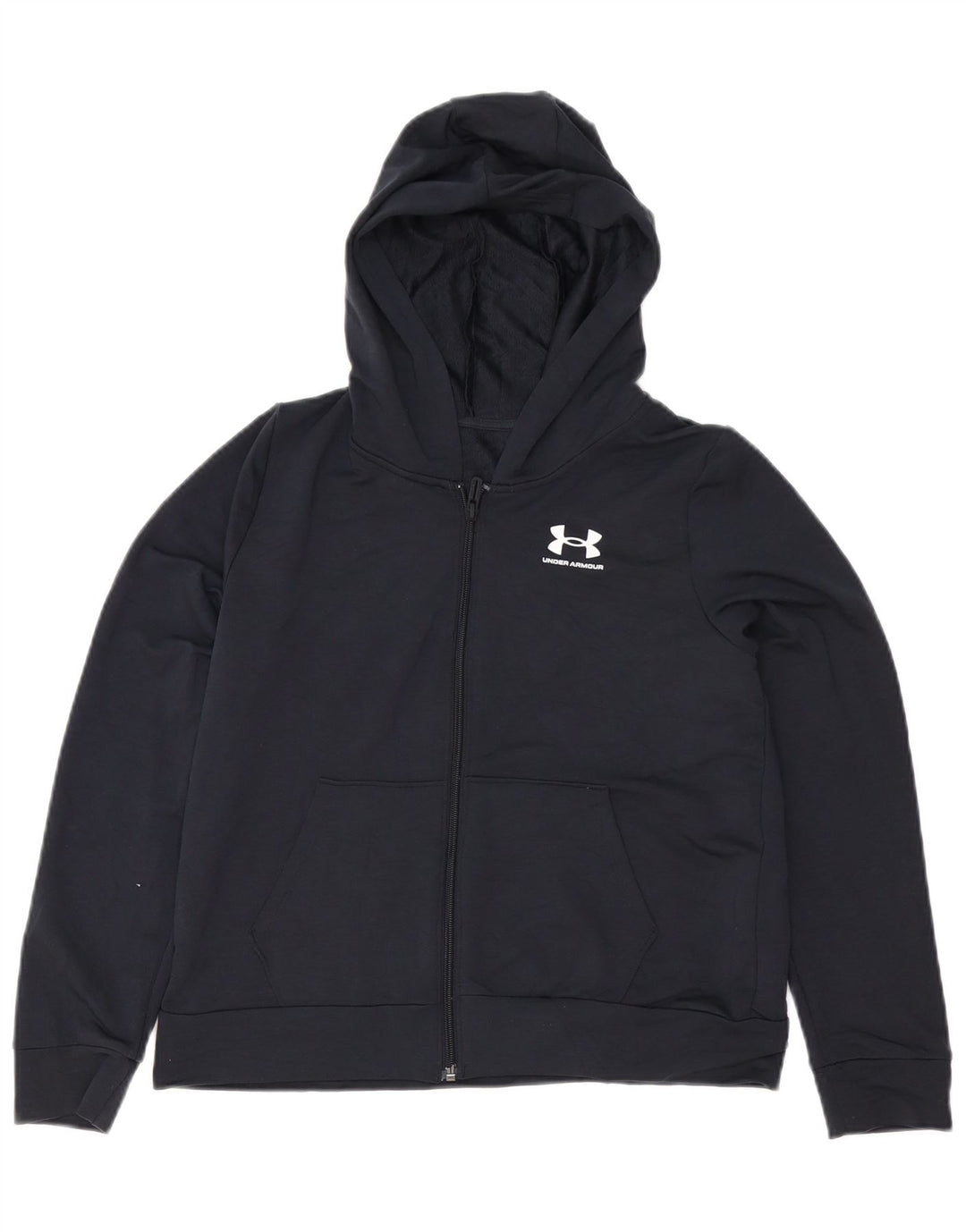 Chłopięcy sweter z kapturem i zamkiem Under Armour 11-12 lat, duży, czarny, poliester