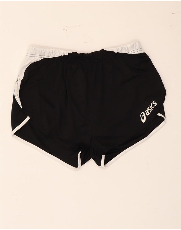 Damskie spodenki sportowe Asics UK 14, średniej wielkości, czarne, poliestrowe, sportowe