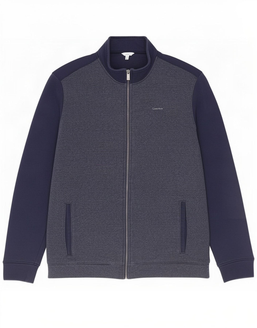 Męska kurtka dresowa Calvin Klein, duża, granatowa, bawełniana