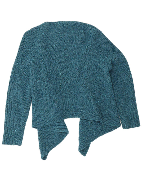 Asymetryczny sweter damski Blarney Woolen Mills UK 14, duży niebieski