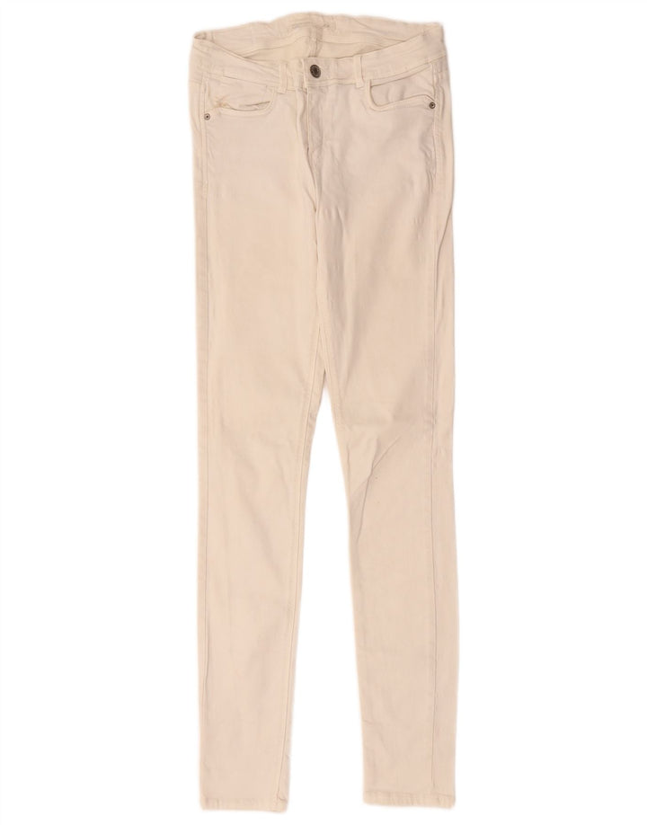 Damskie jeansy skinny Zara W28 L31 beżowe