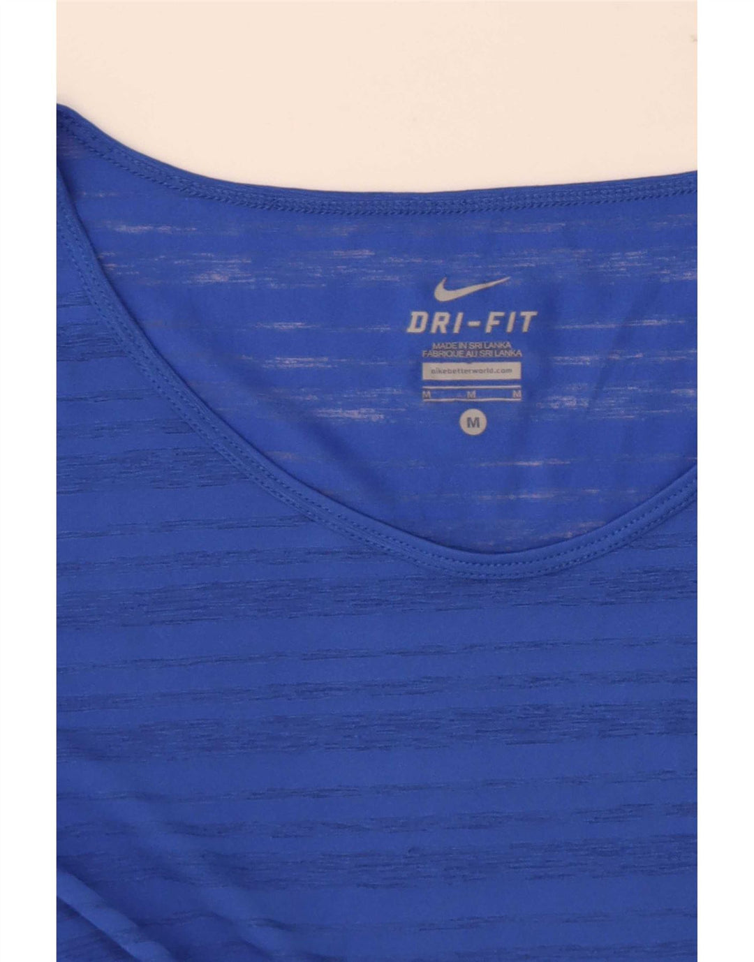Damska koszulka Nike Dri Fit Top UK 14 w średnie niebieskie paski
