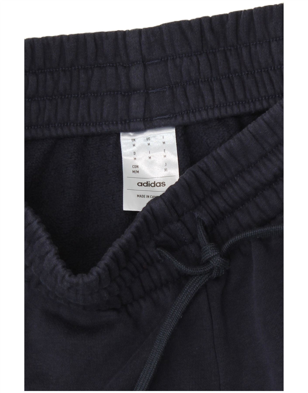 Adidas Męskie Spodnie Dresowe Joggery Średnie Granatowe Bawełniane