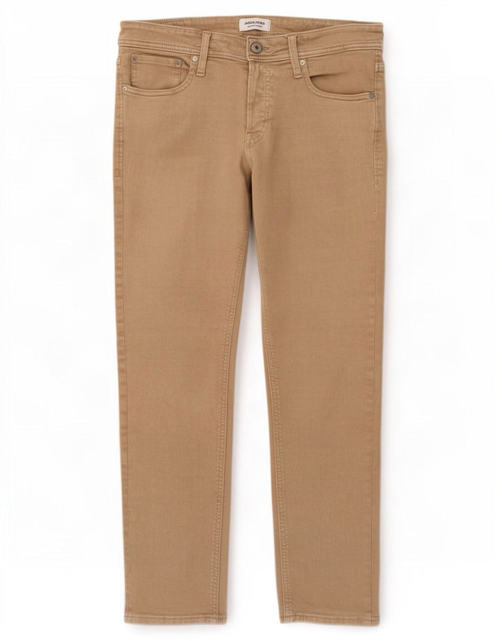 Jeansy męskie Jack & Jones W34 L32 Beżowa bawełna