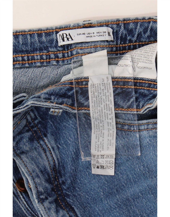 Damskie proste dżinsy Zara EU 40 Medium W30 L32 Niebieskie bawełniane