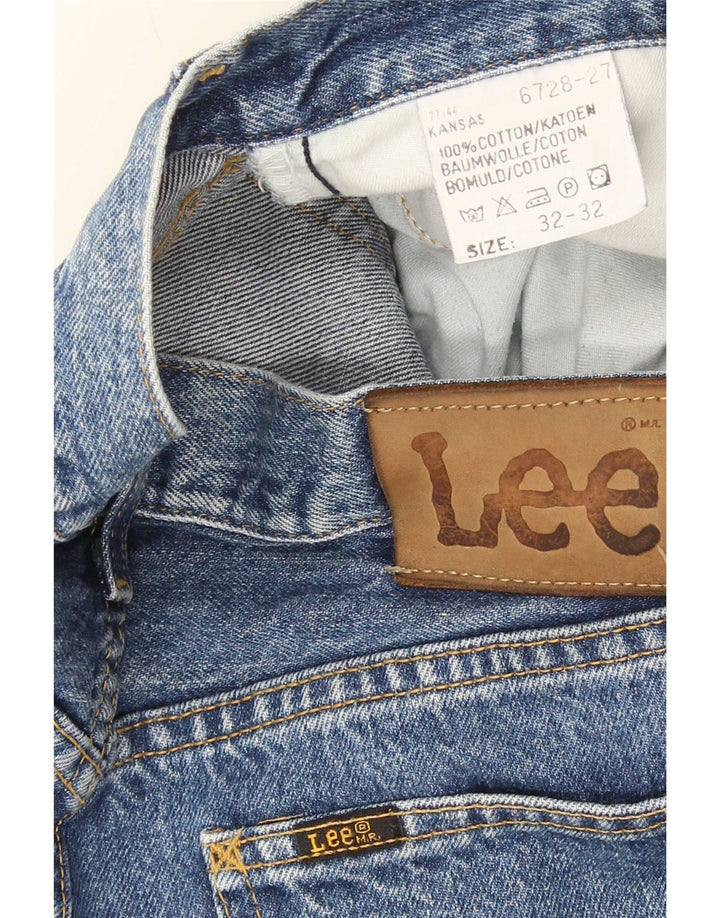 Męskie jeansy Lee Kansas Straight W32 L32, niebieskie, bawełniane