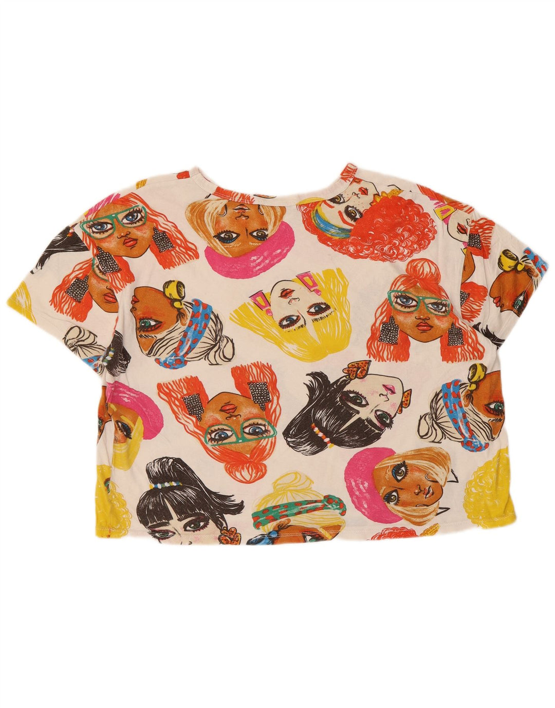 Damski T-shirt z krótkim rękawem Zara, UK 14, średni, wielokolorowy