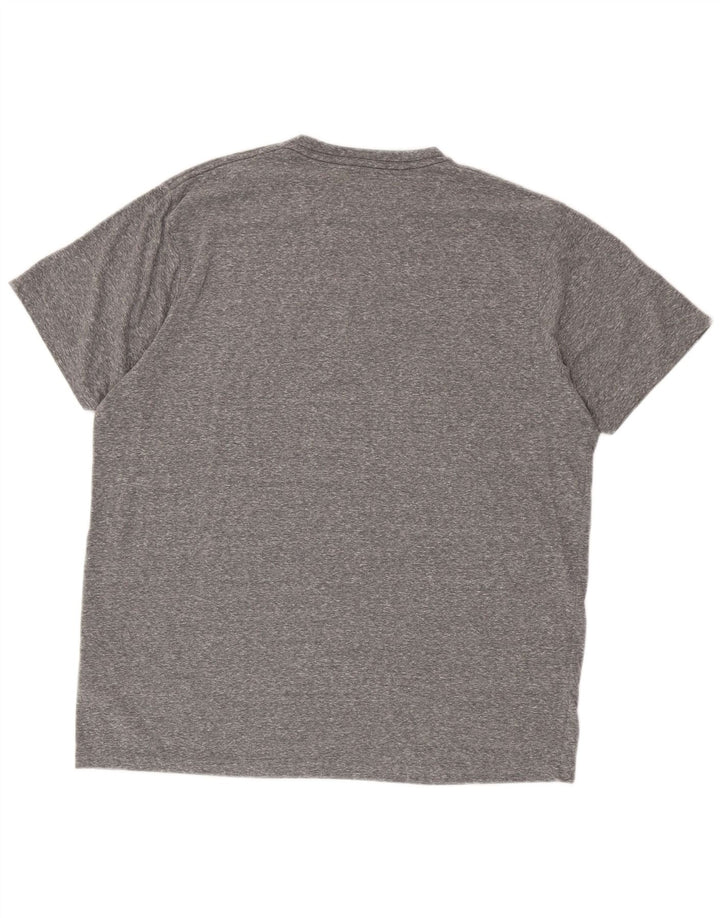 Męska koszulka z grafiką Weird Fish Top XL, szary, nakrapiany poliester