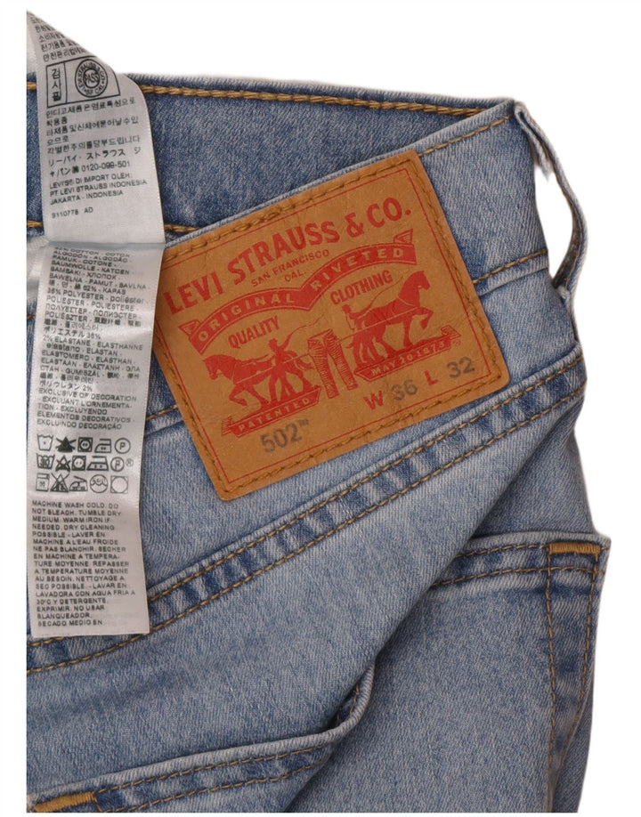 Męskie jeansy Levi's 502 Tapered W36 L32 Niebieskie bawełniane