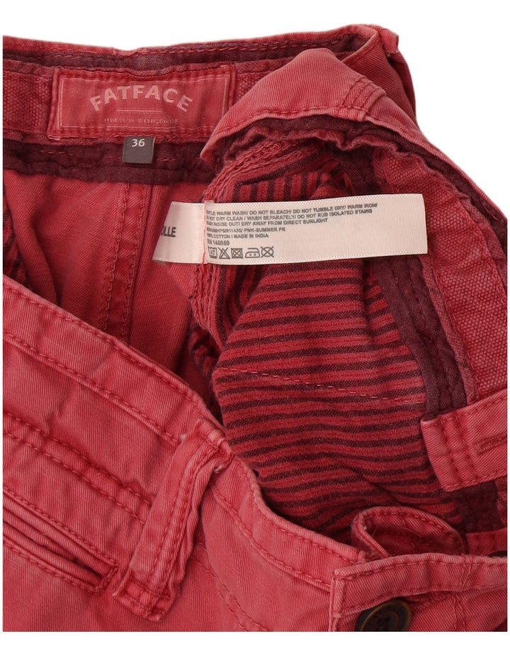 Męskie spodenki Chino Fat Face W36, duże, czerwone, bawełniane