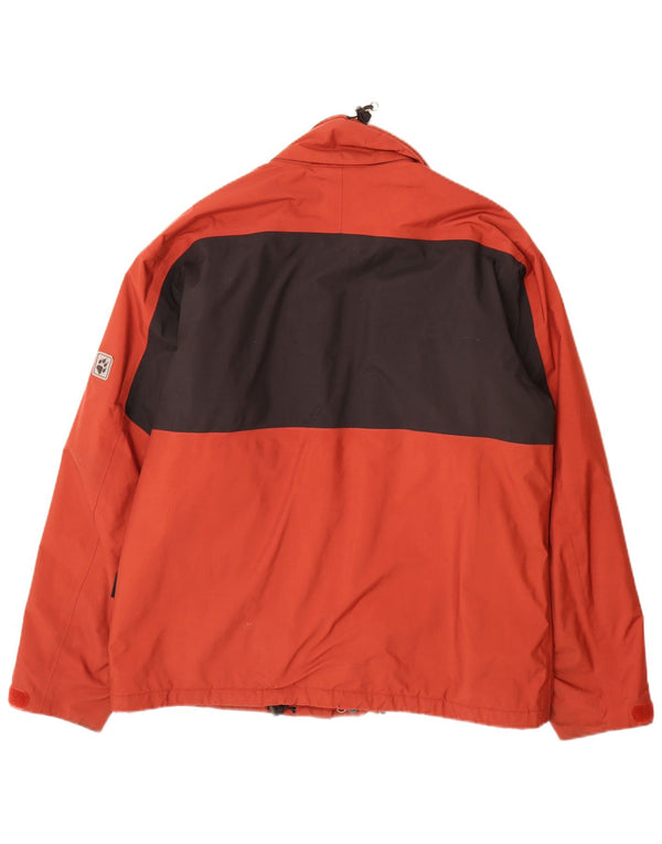 Męska kurtka wiatrówka Jack Wolfskin UK 40/42, duży czerwony blok kolorów