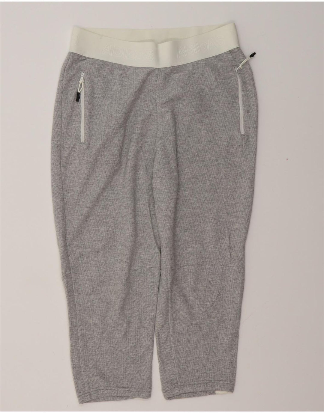 Damskie spodnie dresowe ADIDAS Graphic Joggers UK 8/10 Small Grey