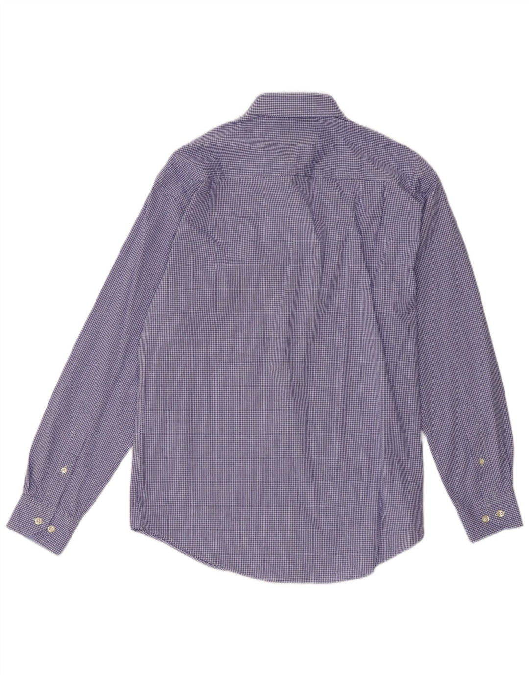 Męska koszula NAUTICA o klasycznym kroju, rozmiar 15, bawełniana w średnią niebieską kratkę