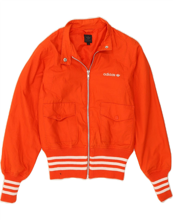 Damska kurtka bomberka ADIDAS UK 8, mała, pomarańczowa, bawełniana