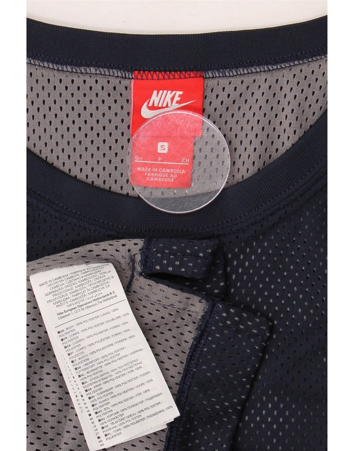 Męska kamizelka z grafiką NIKE, mała, granatowa, poliester