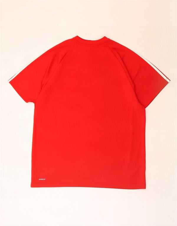 Adidas Męski T-shirt Aeroready Top 2XL Czerwony Poliester