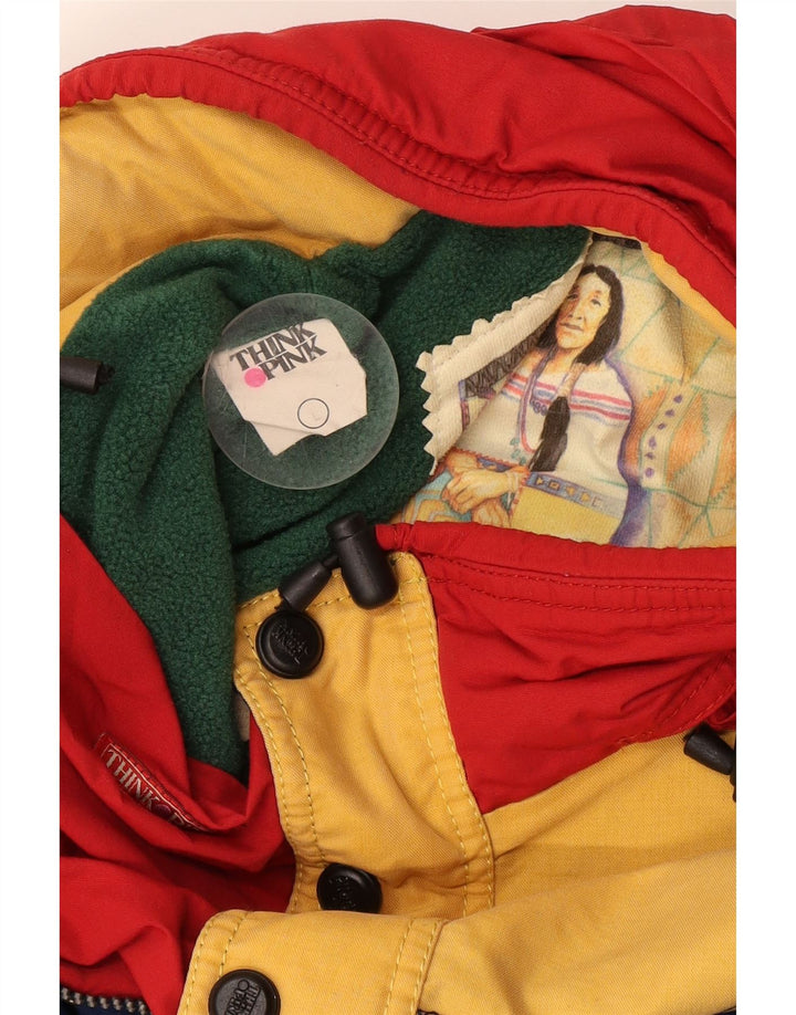 Think Pink Męska luźna kurtka Anorak z grafiką UK 40, duża granatowa