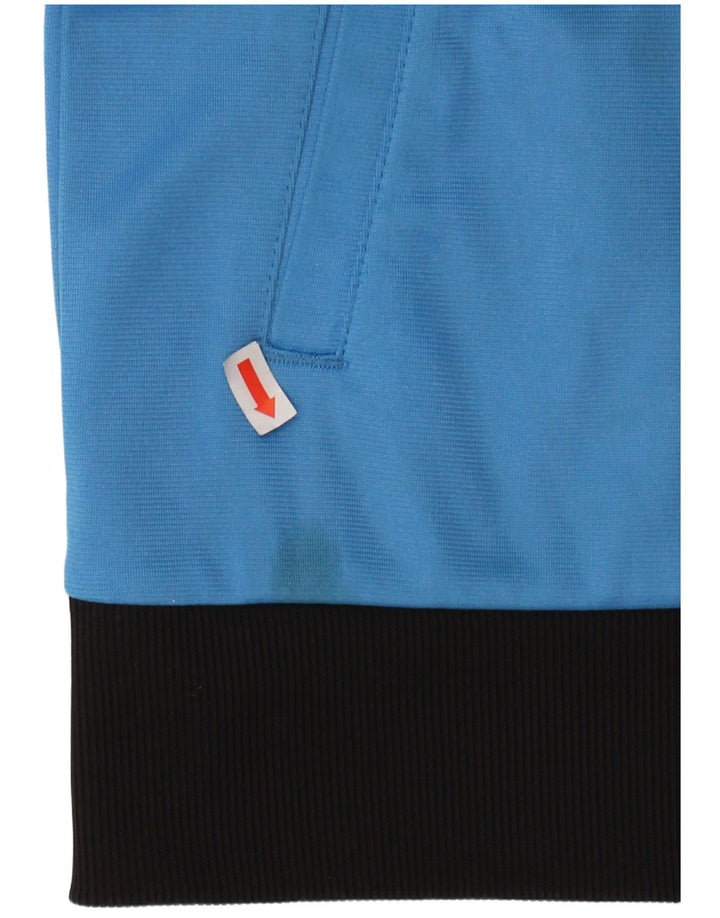 DIADORA Mens Tracksuit Top Jacket Large Blue Colourblock Polyester