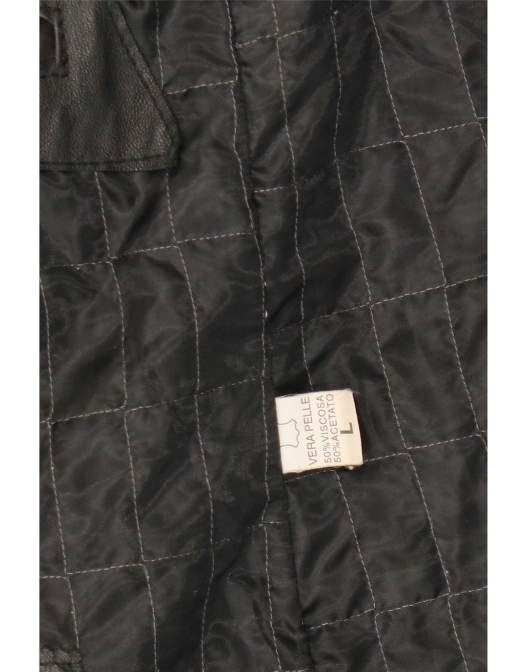 Vintage męska kurtka skórzana oversize UK 40 duża czarna skóra
