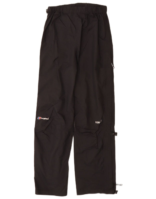 BERGHAUS Womens Windbreaker Trousers UK 10 Small Black Check