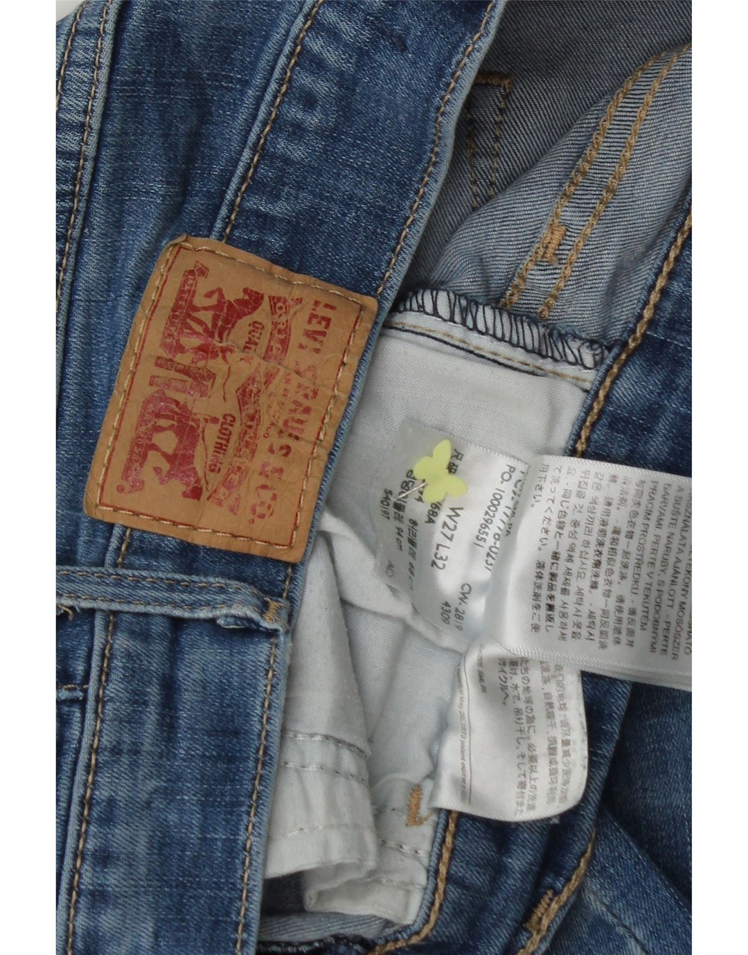 LEVI'S Womens Skinny Jeans W27 L32 Blue Cotton Vintage Levi's and Second-Hand Levi's from Messina Hembry 